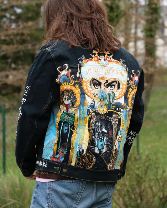 Custom Michael Jackson - Dangerous / Jacket Handmade Painting