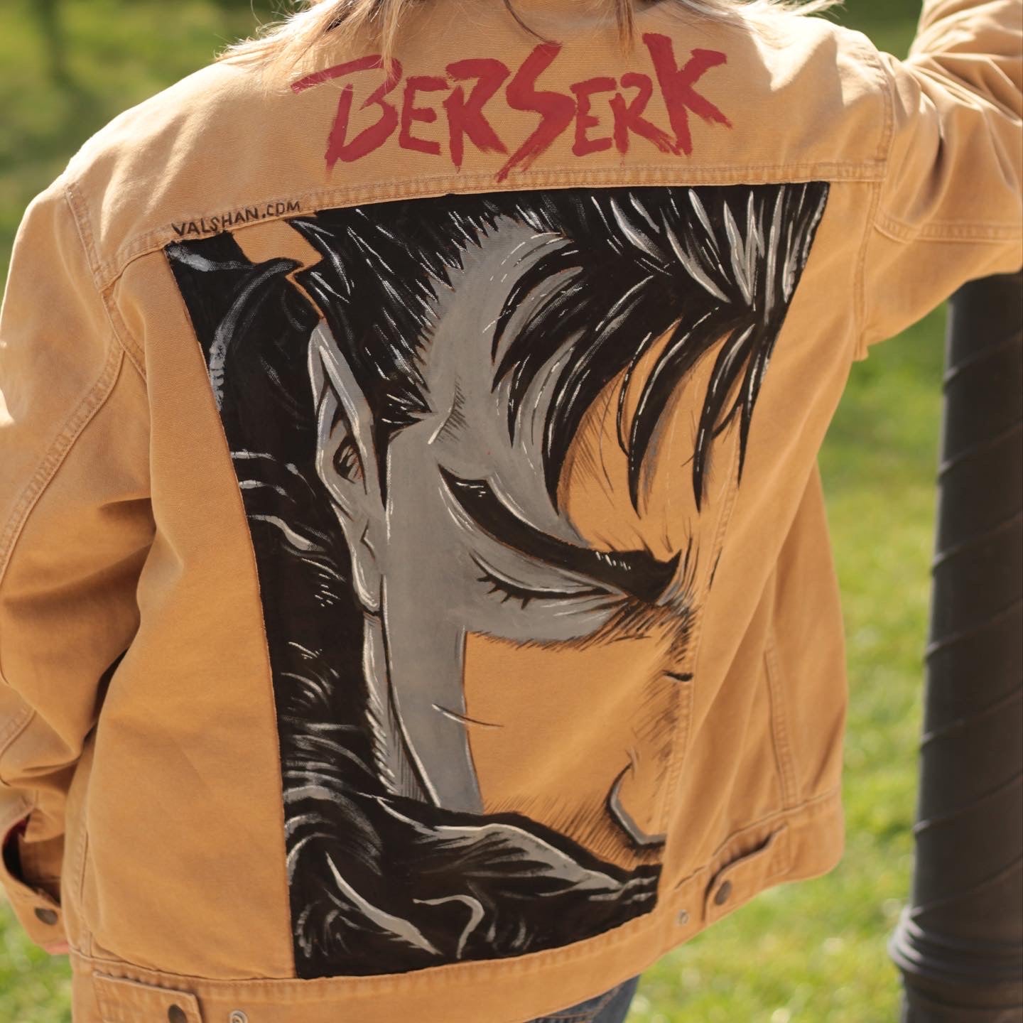 Custom Berserk - Guts / Handmade painting Jacket veste customisée art