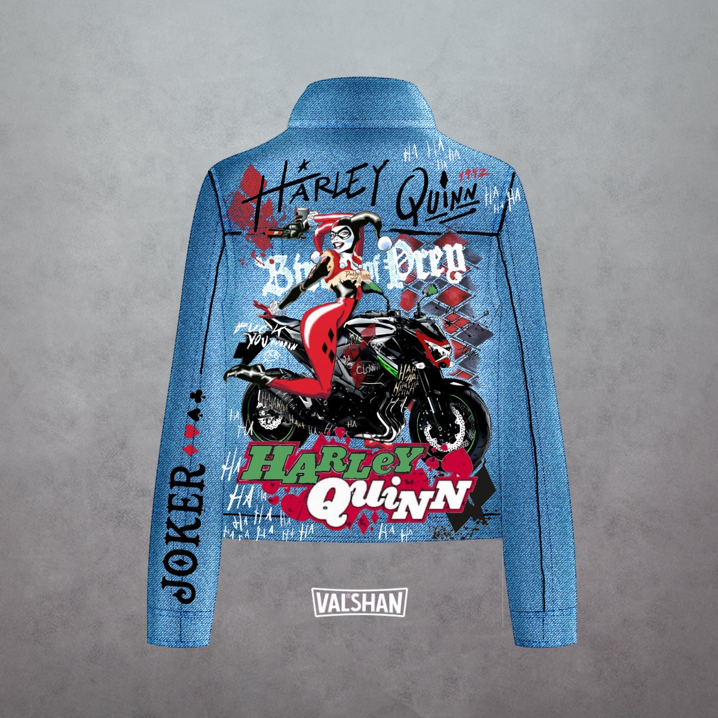 Réservation Custom Harley Quinn Motarde (ACOMPTE)