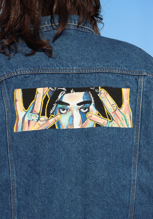 Custom Tupac Shakur / Tupac Shakur Jacket Handmade Painting