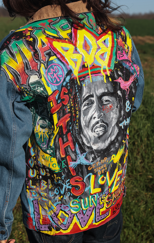 Custom Pop Art - Hommage à Bob Marley