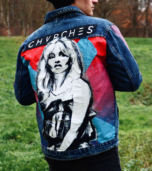 Custom CHVRCHES / Handmade painting Jacket veste customisée art