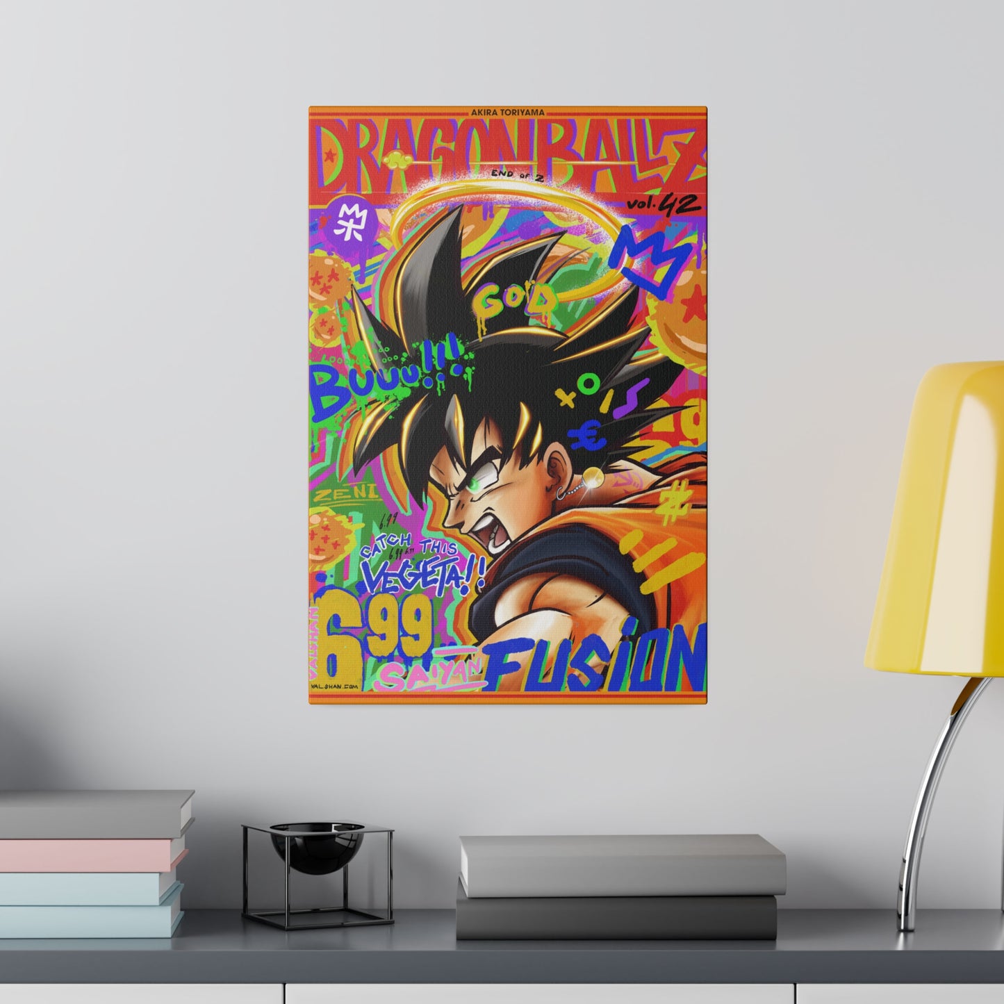 Canva Dragon Ball Z, Couverture Alternative vol.42 : La Victoire - Matte Canvas, Stretched, 12cm x 18cm Art & Wall Decor