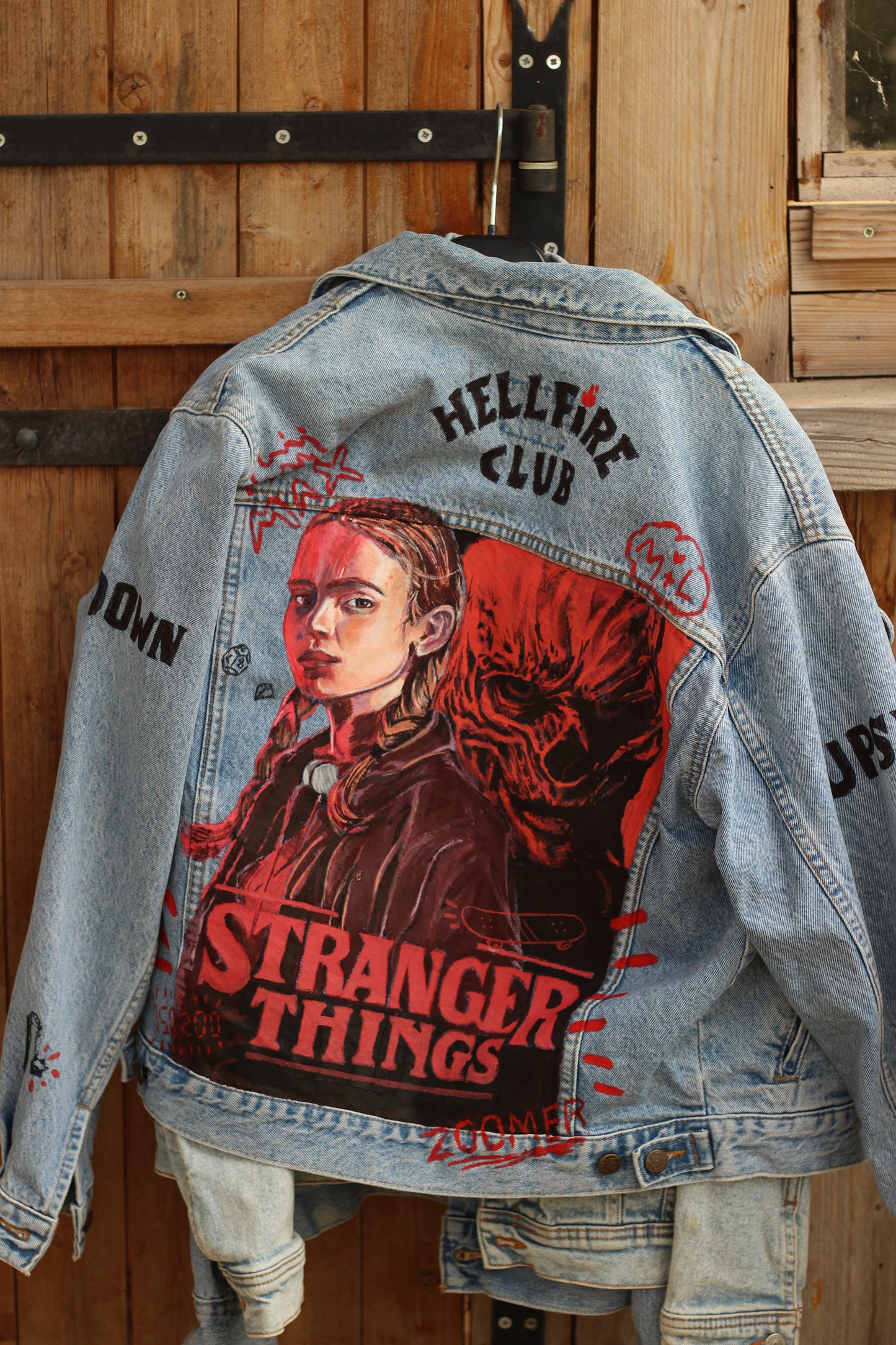 Custom Jacket Stranger Things S4 - Max &amp; Vecna