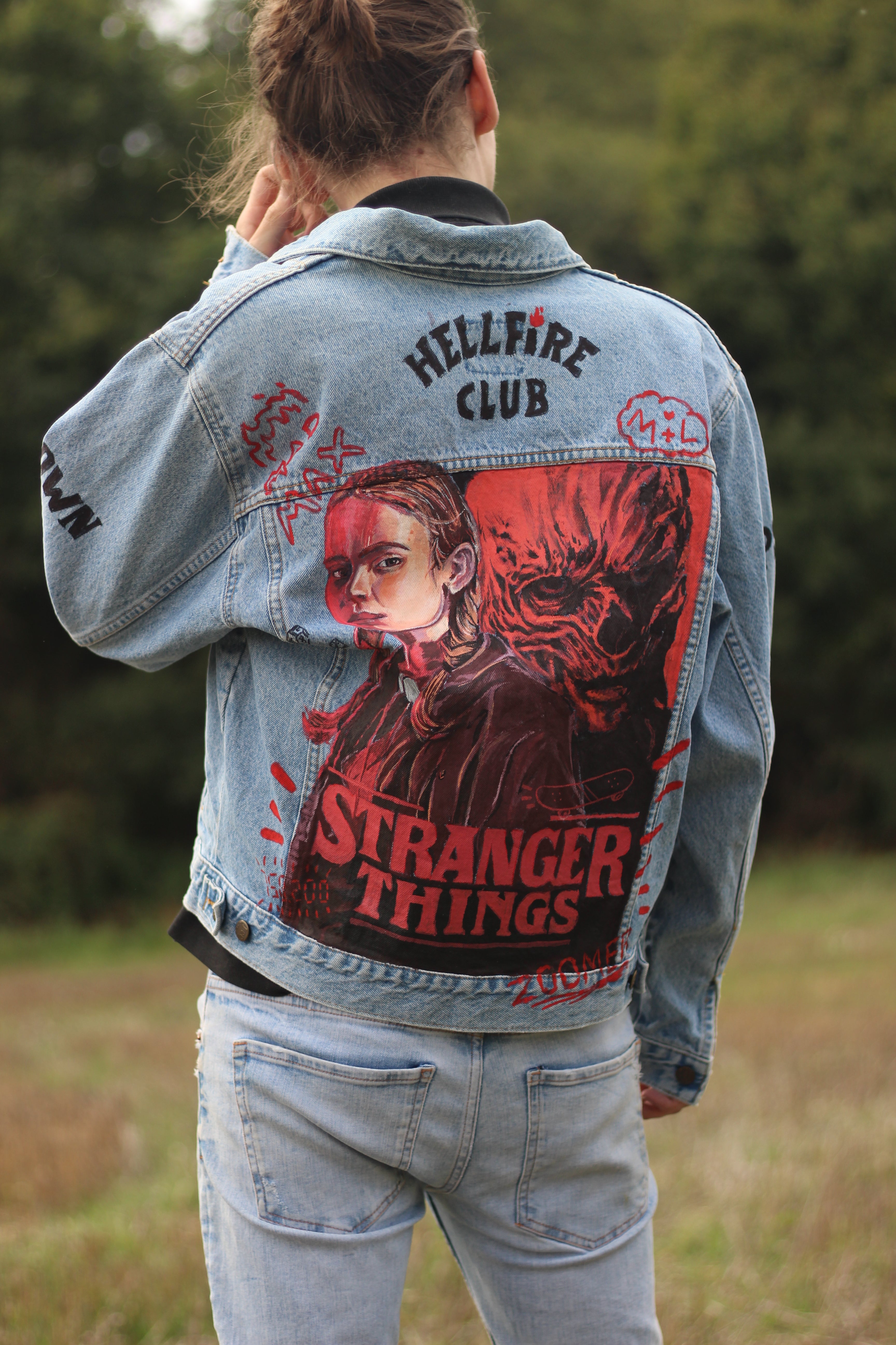 Stranger things jean on sale jacket